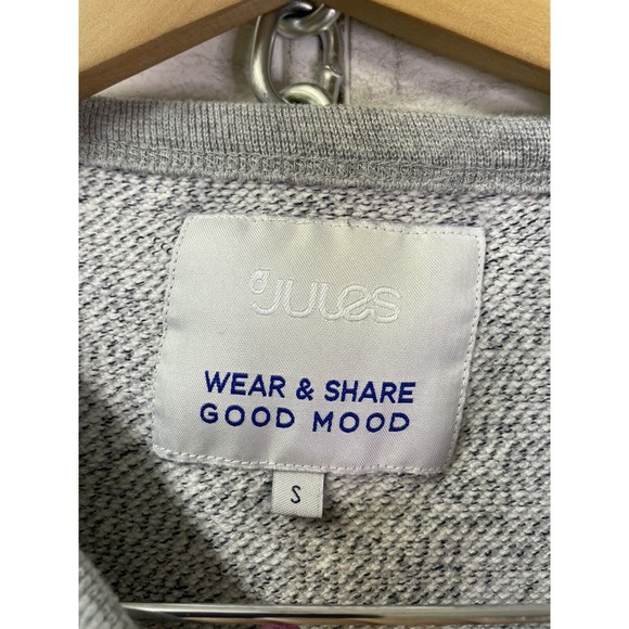Jules Sweatshirt Minimal Size Small France Spain Crewneck Gray Athletic‎ - Picture 4 of 11